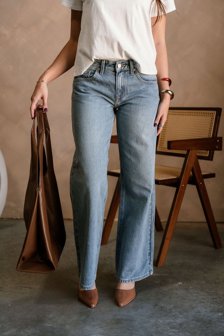 Classic Wide-Leg High-Rise Jeans